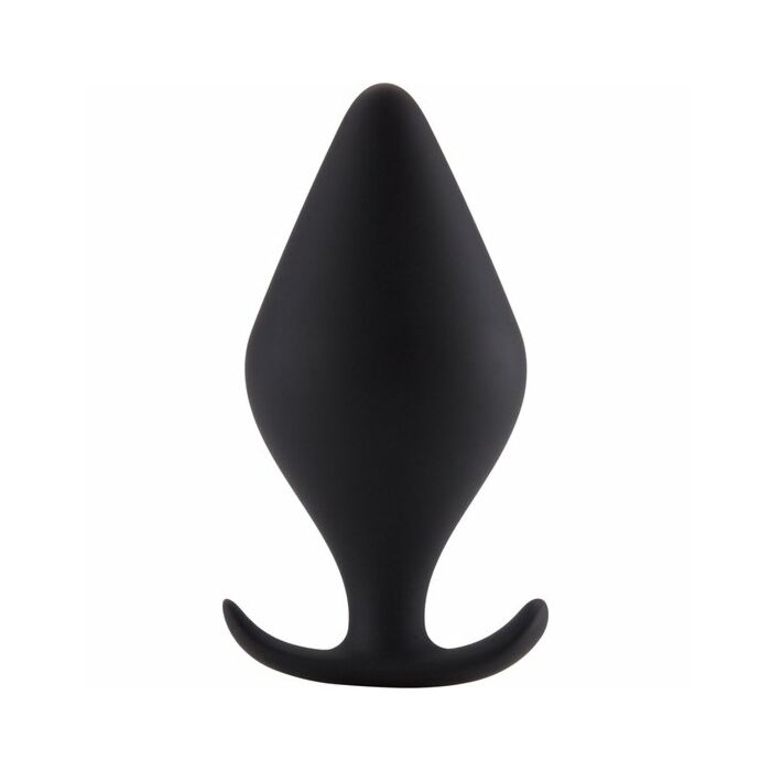 Butt plug with handle - large black