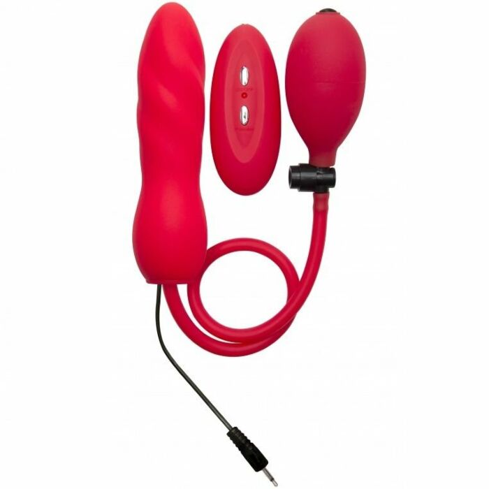 Ouch inflatable vibrating dong silicone red 14cm