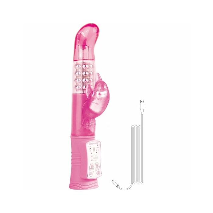 Rechargeable dolphin vibrator pink