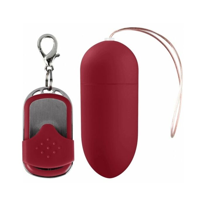 Vibrating egg large 10 speed remote controlled red