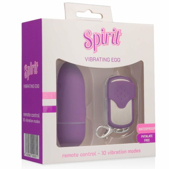 Spirit big vibrating egg remote  purple