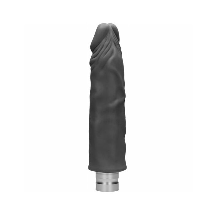 23 cm realistic vibrating dildo black