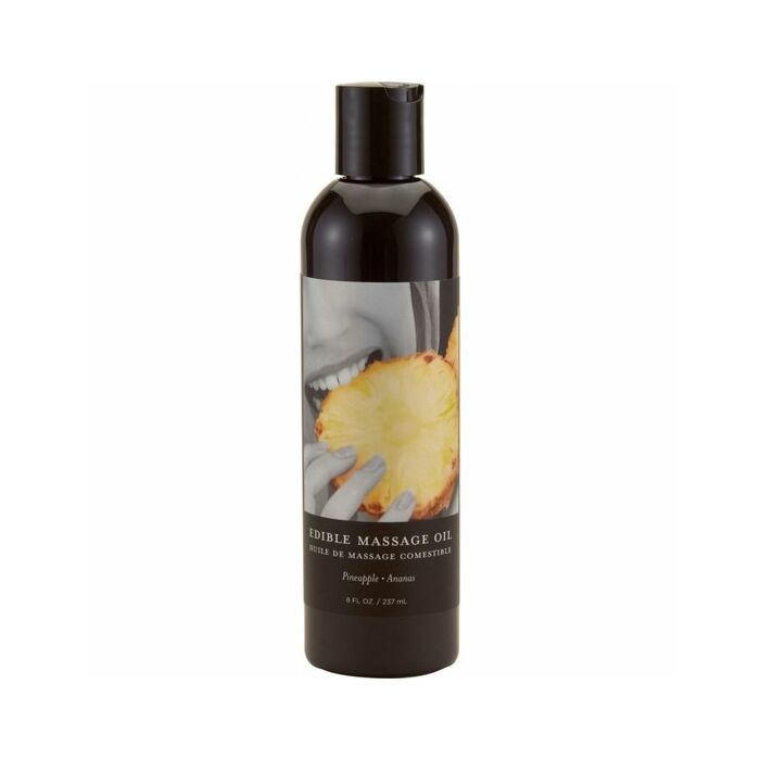 Earthly body pineapple edible massage oil