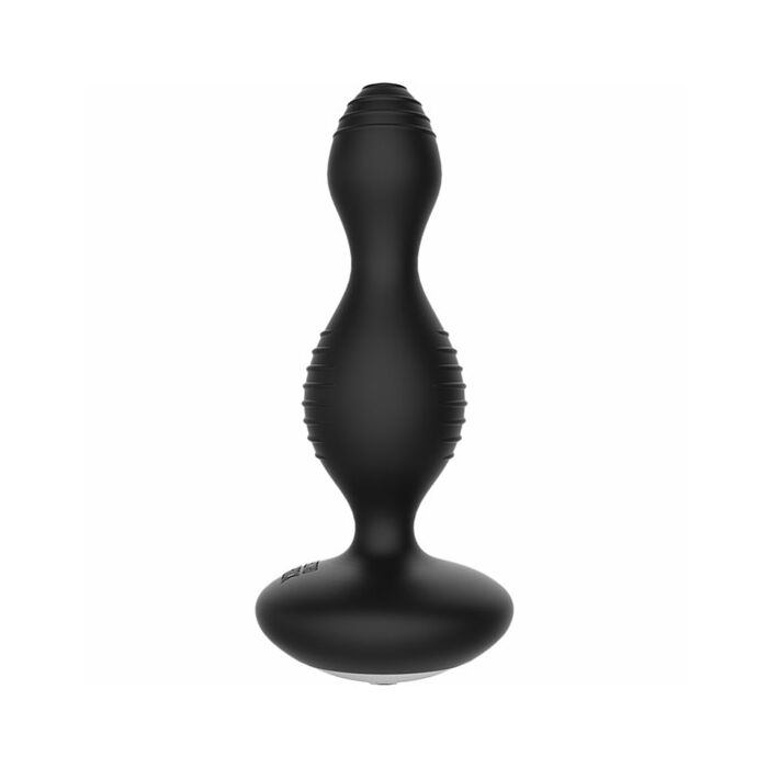 E-stimulation vibrating buttplug - black
