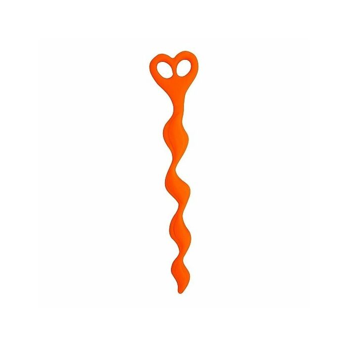Climax anal - anal beads silicone swirl - orange