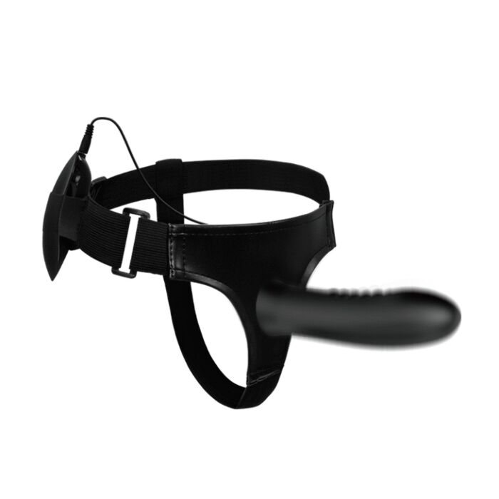 Pretty love myron vibrating strap on and hollow dildo