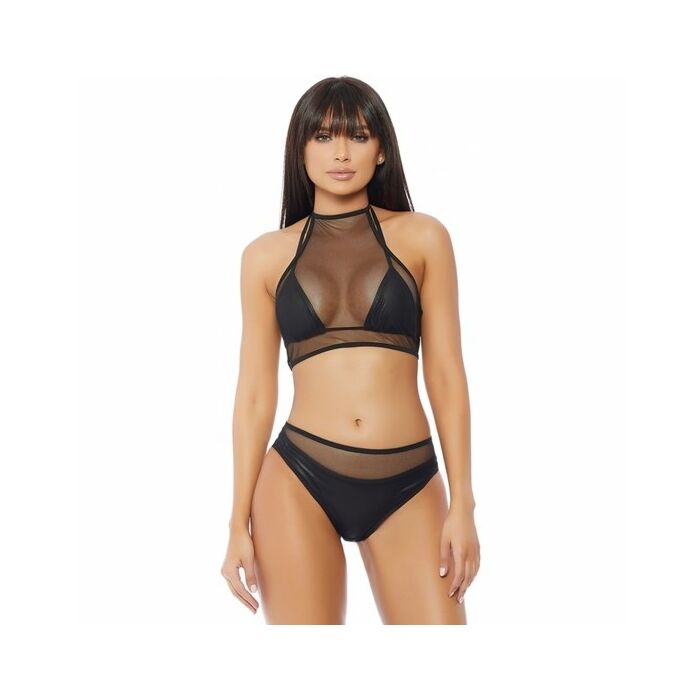 Impulse top and panty - black