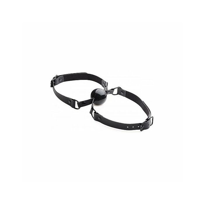 Doppelganger silicone double mouth gag - black