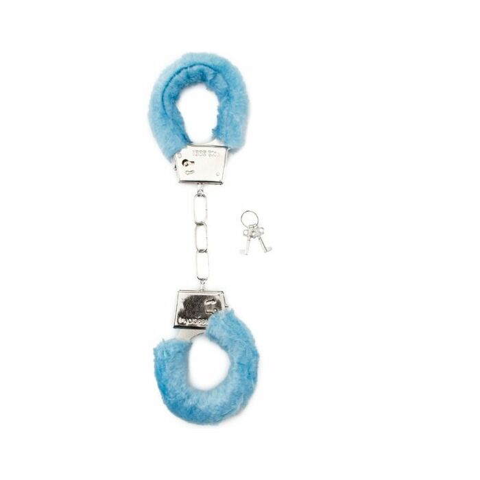 Furry handcuffs blue
