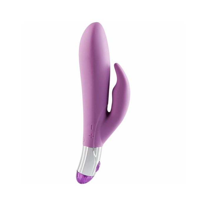Lovely vibes rabbit shaped soft touch twin vibrator purple