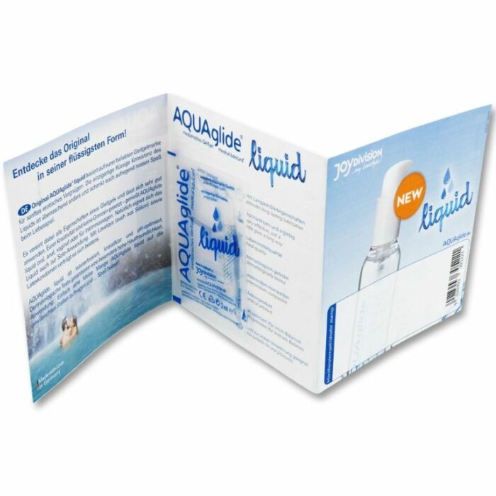 Aquaglide waterbased liquid lubricant single dose 3 ml