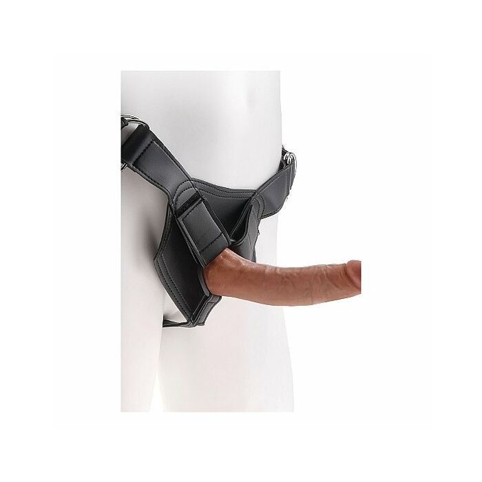 Strap-on harness w/ 7 inch cock - tan