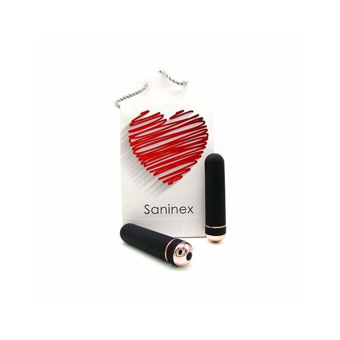 Saninex vibrator orgasmic elegance - black and gold color 13 cm