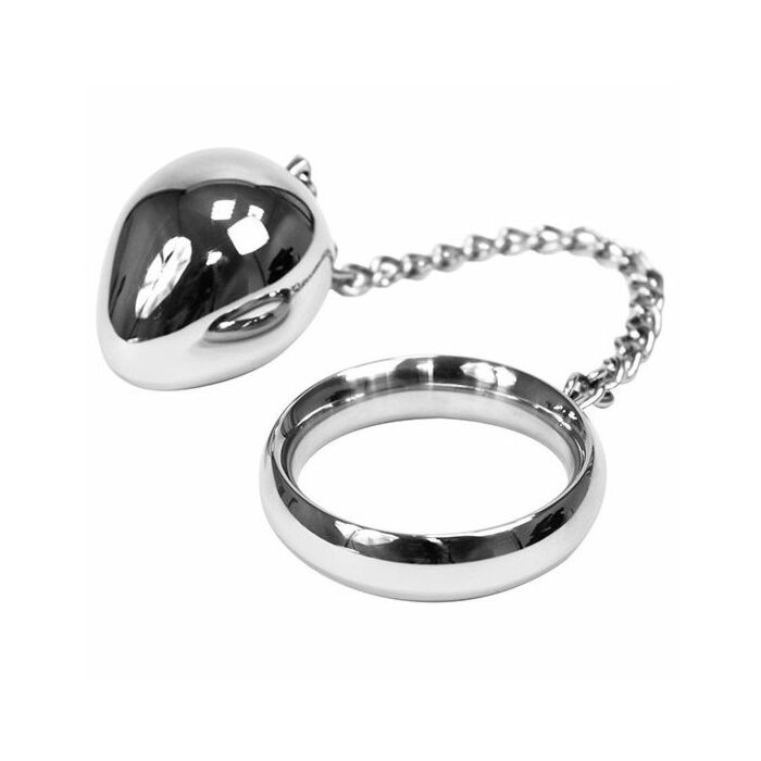 Metalhard cock ring 40mm + chain bead