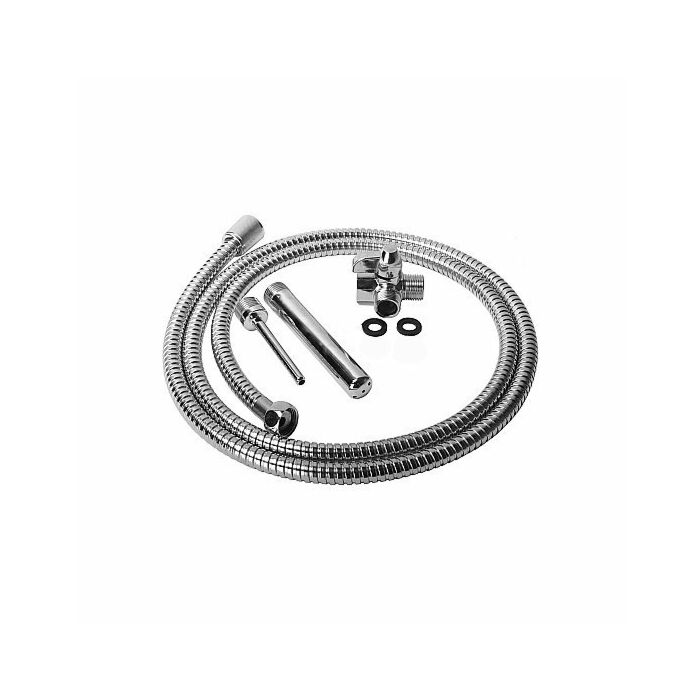 Clean stream shower-metal enema set