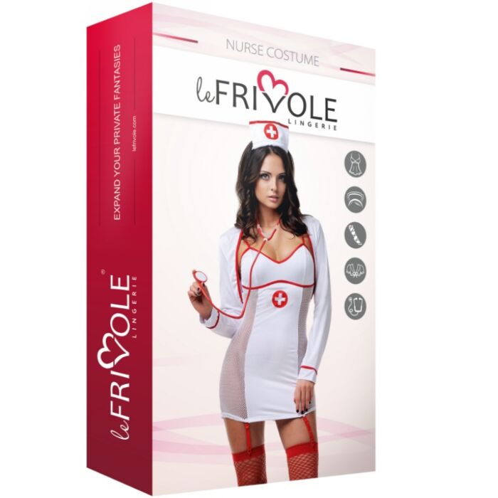 Le frivole - 02796 nurse costume 5 pieces set s/m