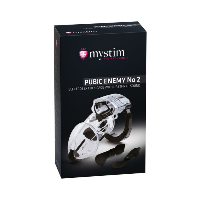 Chastity belt pubic enemy no.2 cock cage - transparent