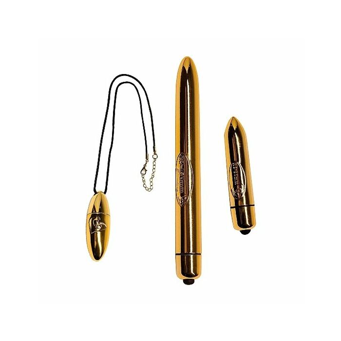 Gift box set of golden vibrators
