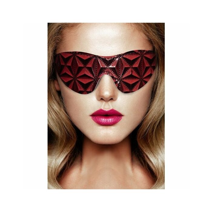 Luxury eye mask - burgundy