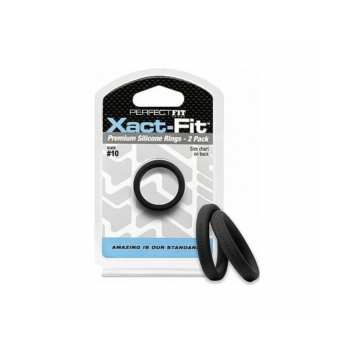 Xact-fit Pack: Black Silicone Rings