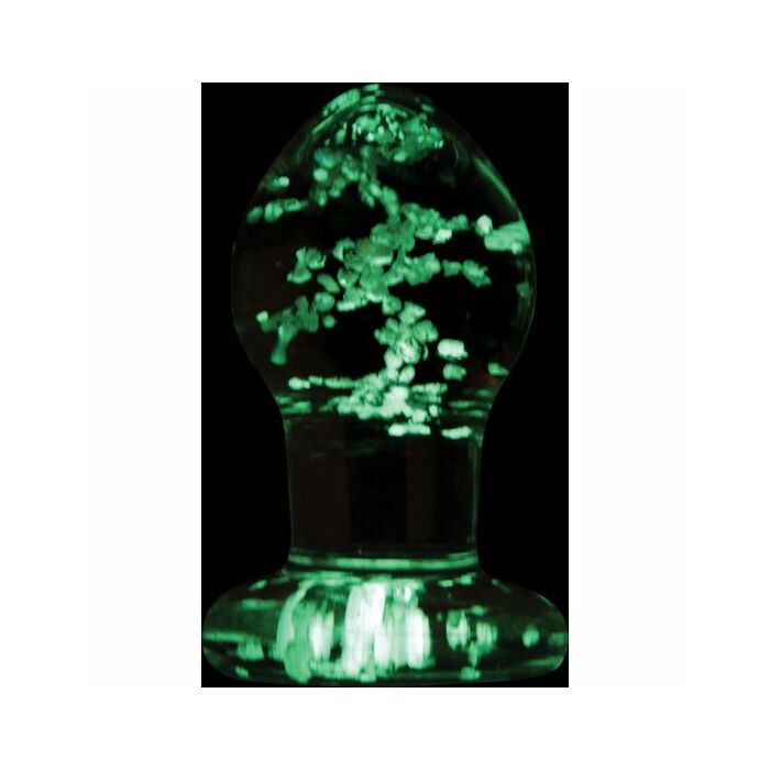 Firefly glass plug clear small