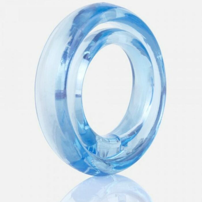 Screaming o ring o2 double ring penis and testicles blue