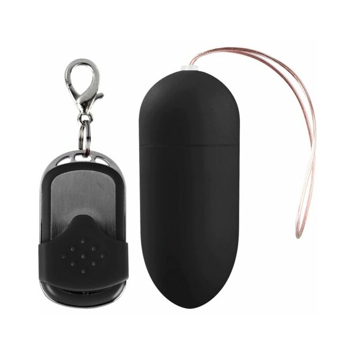 Vibrating egg large 10 speed remote controlled black
