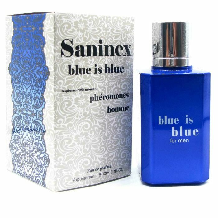 Saninex scent with pheromones for men blue is blue