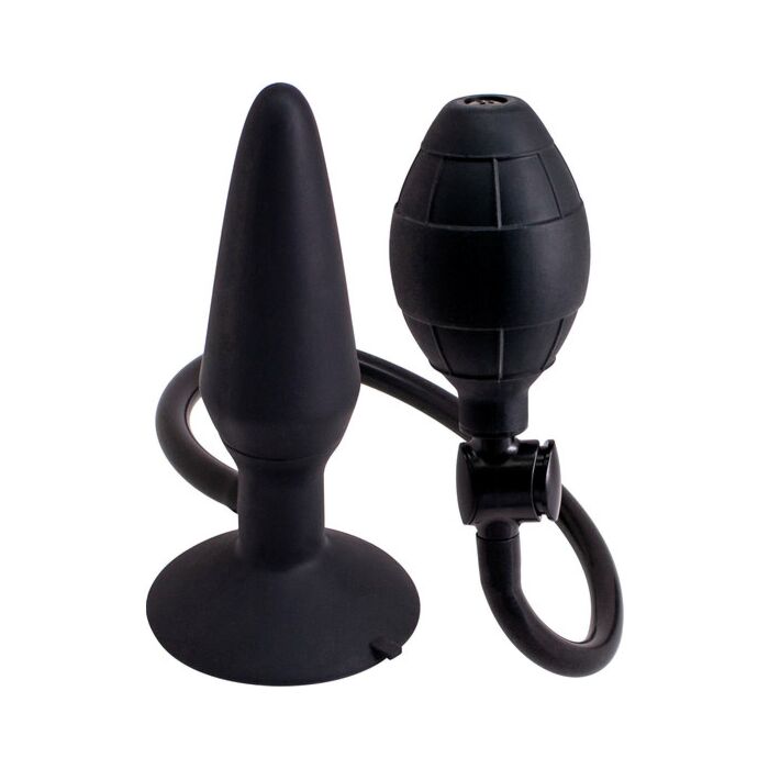 Butt plug hinchable m - negro