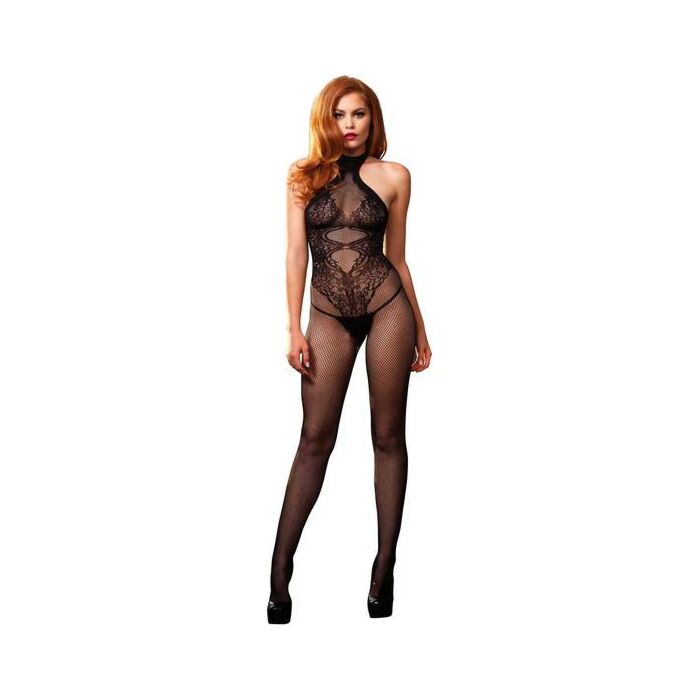 Leg avenue seamless halter bodystocking black