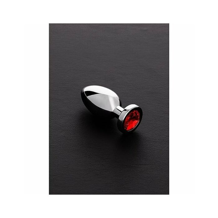 Jeweled butt plug red - small