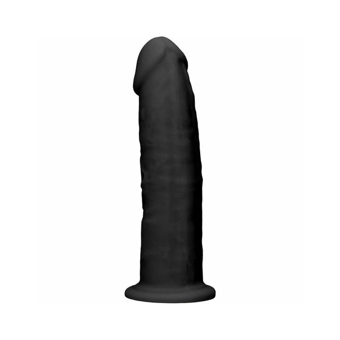 Silicone dildo without balls - 15,3cm - black