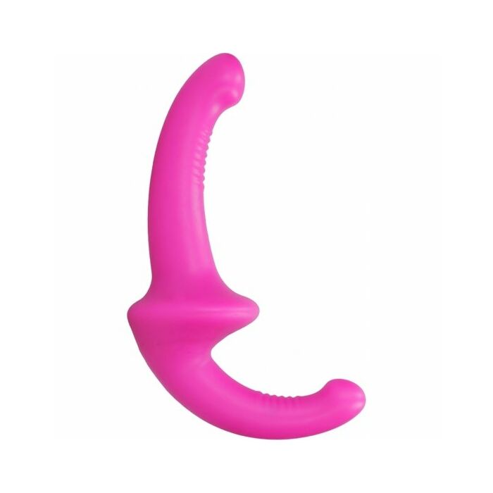 Silicone strapless strapon - pink