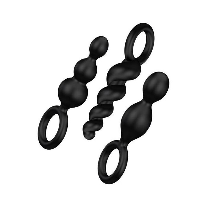 Satisfyer Trio Plugs Black