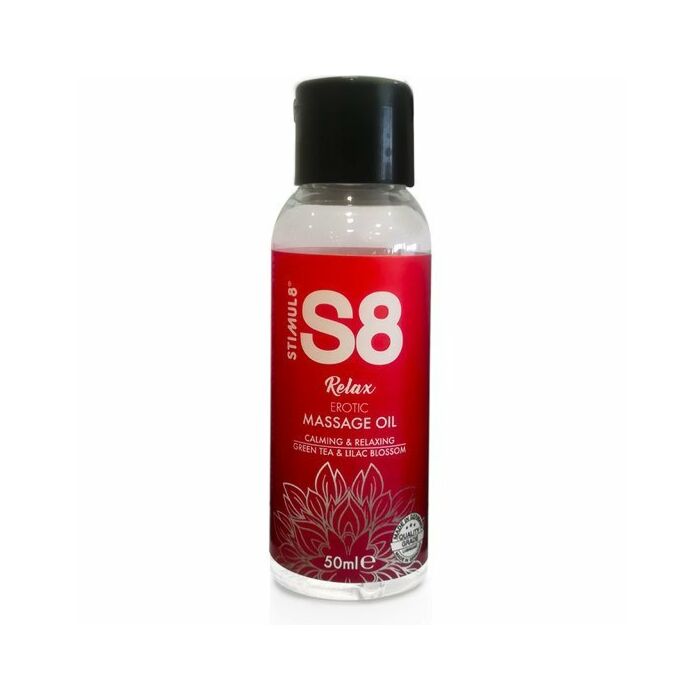 S8 massage oil green tea & lilac blossom 50ml