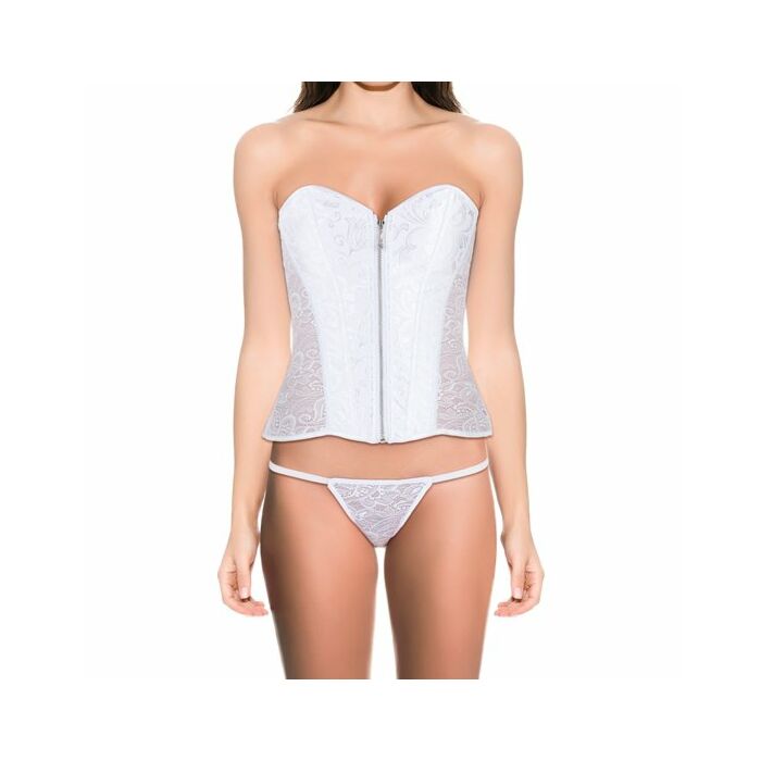 Corset atlas blanco