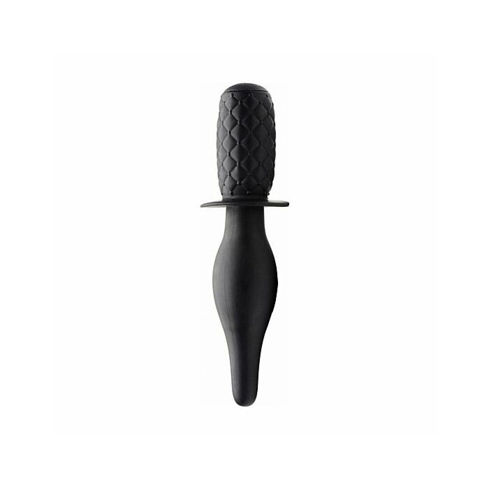 The drop 10x silicone vibrating thruster black