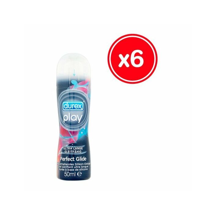Durex play perfect glide 50 ml x 6 uds