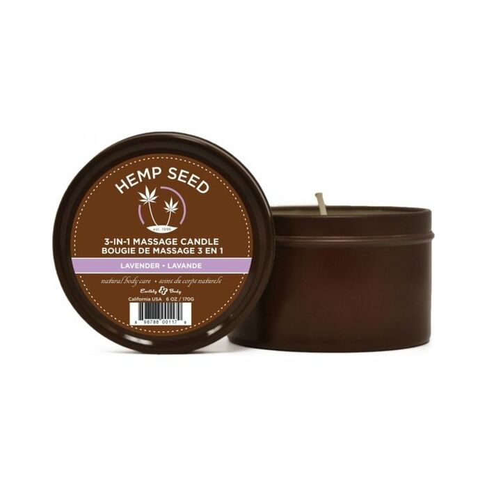 Earthly body lavender massage candle