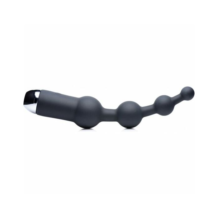 10x silicone anal balls - black
