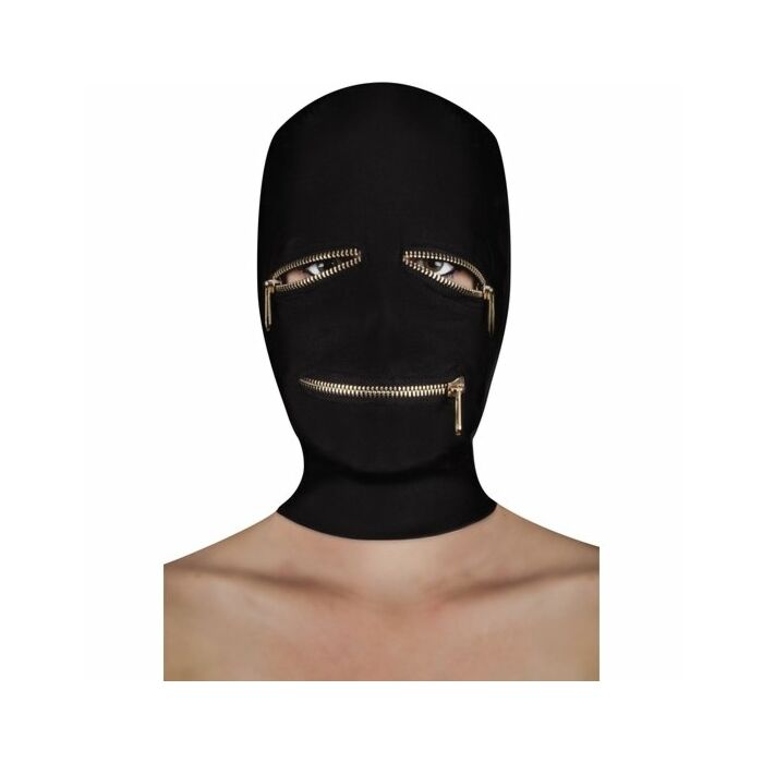 Extreme zipper mask with eye and mouth zipper