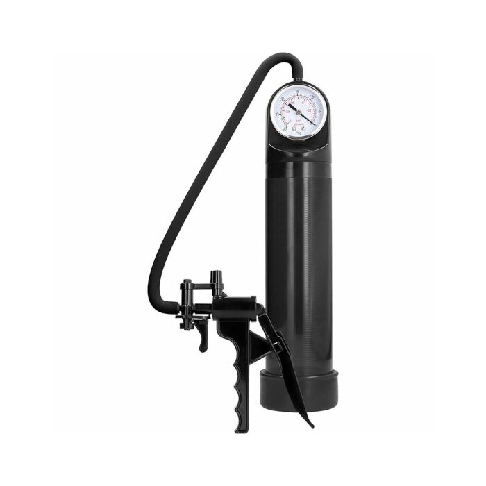 Elite pump with advanced psi gauge - black