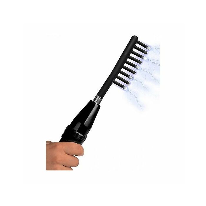 Extreme twilight comb silicone e stim attachment - black