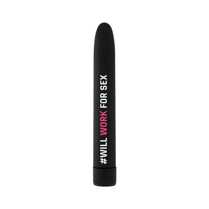 #willworkforsex - vibrador negro
