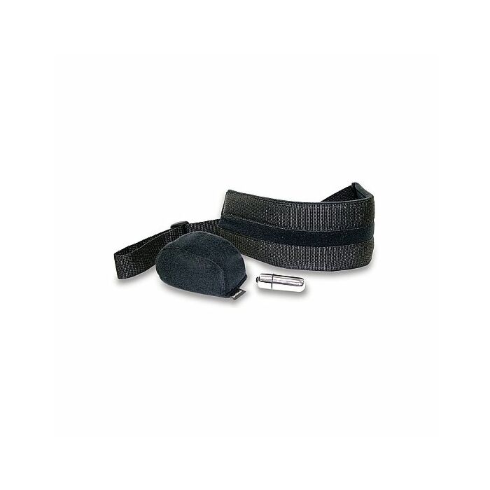 Vibrating doggie style strap with hump and vibe