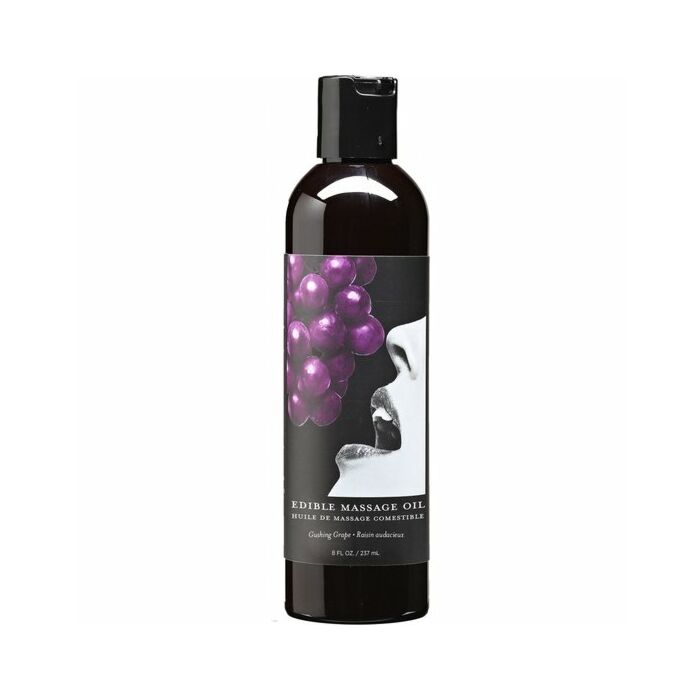 Earthly body grape edible massage oil
