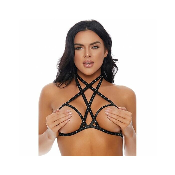 Stud me down bra silver