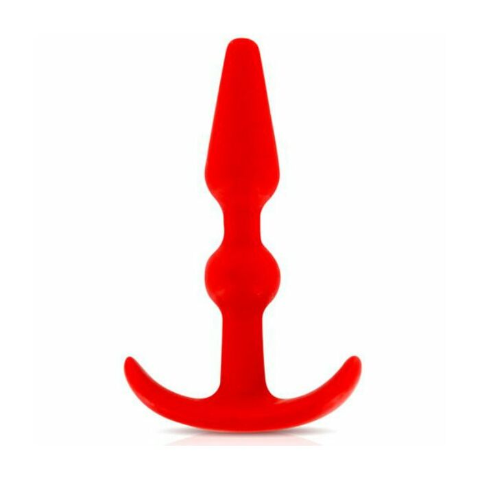 Smiling red anal plug 35 "