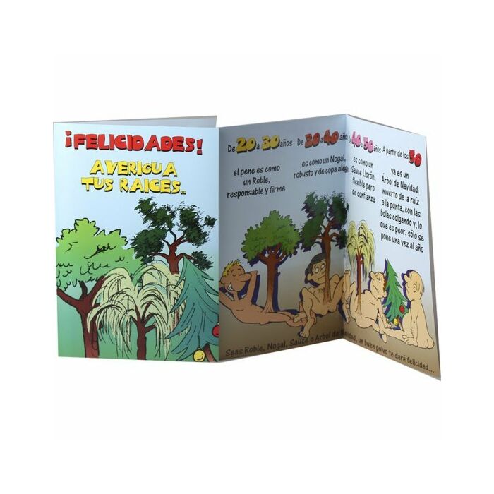 Tarjeta felicitacion raices