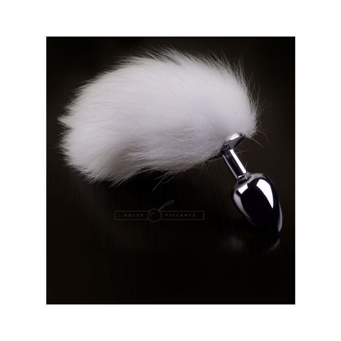 Silver plug with tail - s